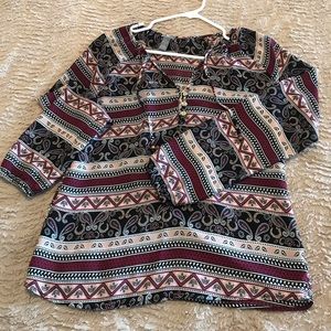 Long sleeve blouse